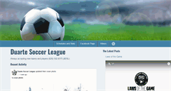 Desktop Screenshot of duartesoccer.org